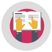 Hands on a book